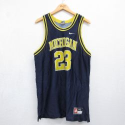 ナイキ 90s タンクトップ ミシガン23 ネイビー メンズXL相当 | 古着
