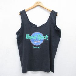 ハードロックカフェ 90s タンクトップ ダラス ブラック メンズXL相当 | 古着