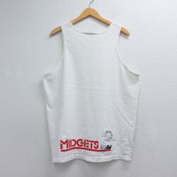 90s タンクトップ MIDGETS ホワイト メンズXL相当 | 古着