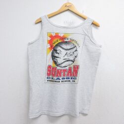 90s タンクトップ ソフトボール 霜降りグレー メンズL相当 | 古着
