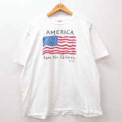 ジャージーズ 90s 半袖Tシャツ 星条旗 ホワイト XL | 古着