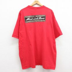 マウイアンドサンズ 00s 半袖Tシャツ ビッグロゴ レッド XL | 古着