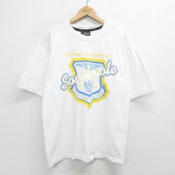 XL★古着 サウスポール 半袖 ビンテージ Tシャツ メンズ 00年代 00s コットン クルーネック 白 ホワイト 24feb12 中古