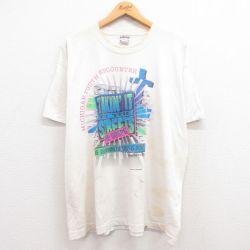 フルーツオブザルーム 90s 半袖Tシャツ MICHIGAN STREETS ホワイト XL | 古着