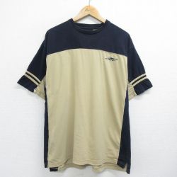 00s 半袖Tシャツ ツートンカラー ベージュ XL | 古着