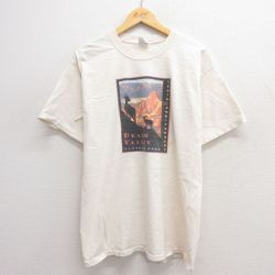 00s 半袖Tシャツ デスバレー 生成り L | 古着