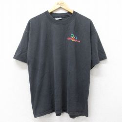 XL★古着 半袖 ビンテージ Tシャツ メンズ 00年代 00s ディズニーワールド 大きいサイズ コットン クルーネック 黒 ブラック 【spe】 24mar14 中古