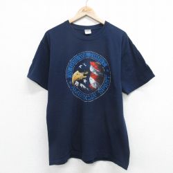 00s 半袖Tシャツ 鳥 ネイビー L | 古着