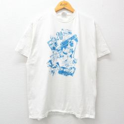 XL★古着 ヘインズ Hanes 半袖 ビンテージ Tシャツ メンズ 90年代 90s ジョンレノン ニクソン大統領 車 コットン クルーネック USA製 白 ホワイト 【spe】 24mar19 中古