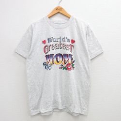 90s 半袖Tシャツ MOM グレー XL | 古着