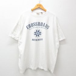 90s 半袖Tシャツ CROSSROADS ホワイト XL | 古着
