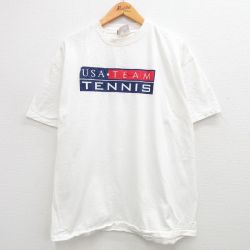 90s 半袖Tシャツ テニス ホワイト XL | 古着