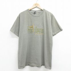90s 半袖Tシャツ フレンチ刺繍 ベージュ XL | 古着
