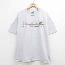 アディロンダック 00s 半袖Tシャツ シカ グレー XL | 古着