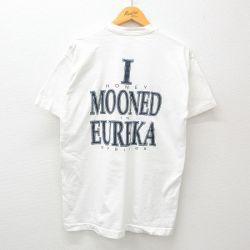 L★古着 フルーツオブザルーム 半袖 ビンテージ Tシャツ メンズ 90年代 90s SPRINGS コットン クルーネック USA製 白 ホワイト 24mar29 中古