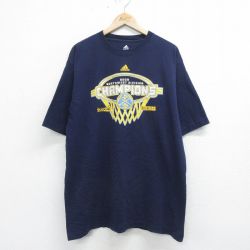 【50%OFF】アディダス 00s 半袖Tシャツ ノースウエストバスケットボール ネイビー XL | 古着