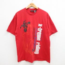 00s 半袖Tシャツ サイクル レッド XL | 古着