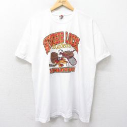 XL★古着 フルーツオブザルーム 半袖 ビンテージ Tシャツ メンズ 00年代 00s WINDSOR LOCKS 野球 サッカー 大きいサイズ クルーネック 白 ホワイト 24apr02 中古