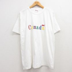 90s 半袖Tシャツ 刺繍 ホワイト XL | 古着