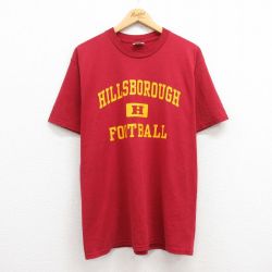 ジャージーズ 00s 半袖Tシャツ ヒルズボロフットボール バーガンディ L | 古着