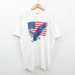ジャージーズ 00s 半袖Tシャツ 星条旗 ホワイト XL | 古着