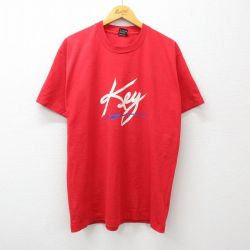 フルーツオブザルーム 90s 半袖Tシャツ Key WALK レッド XL | 古着