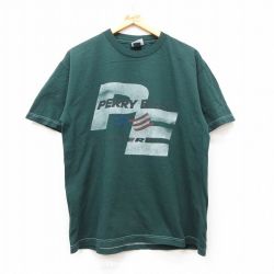 ペリーエリス 00s 半袖Tシャツ グリーン L | 古着