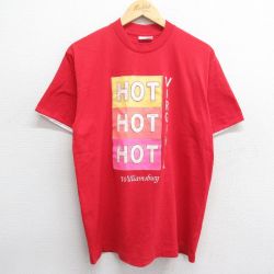 90s 半袖Tシャツ HOT レッド L | 古着