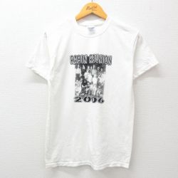 M★古着 半袖 ビンテージ Tシャツ メンズ 00年代 00s 子供 フォトプリント コットン クルーネック 白 ホワイト 24apr11 中古
