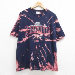 【50%OFF】00s 半袖Tシャツ ニューイングランドペイトリオッツ ネイビー XL | 古着