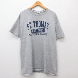 【50%OFF】00s 半袖Tシャツ セントトーマス グレー霜降り XL | 古着