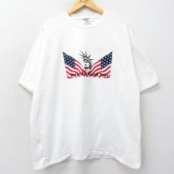 ジャージーズ 00s 半袖Tシャツ 自由の女神 ホワイト XL | 古着