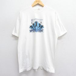 スクリーンスターズ 80s 半袖Tシャツ SPORTS AFLOAT ホワイト XL | 古着