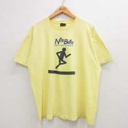 90s 半袖Tシャツ NITE BRITE イエロー XL | 古着