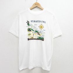 00s 半袖Tシャツ 地図 ホワイト XL | 古着