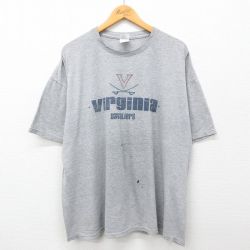 00s 半袖Tシャツ バージニアキャバリアーズ グレー XL | 古着