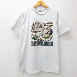 【50%OFF】90s 半袖Tシャツ ヨット グレー XL | 古着