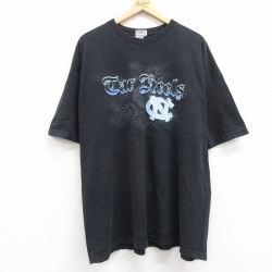 XL★古着 フットロッカー 半袖 ビンテージ Tシャツ メンズ 00年代 00s Car 大きいサイズ コットン クルーネック 黒 ブラック 24jun11 中古
