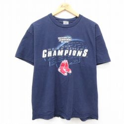 00s 半袖Tシャツ ボストンレッドソックス ネイビー L | 古着