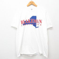 00s 半袖Tシャツ BLAKEMAN ニューヨーク ホワイト XL | 古着