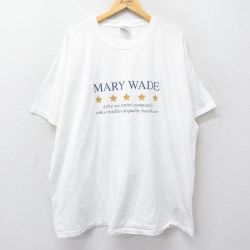 00s 半袖Tシャツ MARY WADE ホワイト XL | 古着