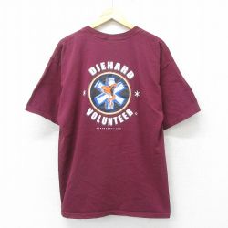 【50%OFF】00s 半袖Tシャツ ヘビ バーガンディ XL | 古着