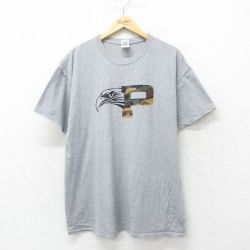 00s 半袖Tシャツ 鳥 グレー XL | 古着
