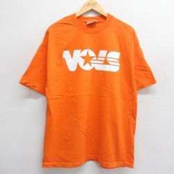 XL★古着 STEVE＆BARRYS 半袖 ビンテージ Tシャツ メンズ 00年代 00s VOLS 大きいサイズ コットン クルーネック オレンジ 24jun27 中古