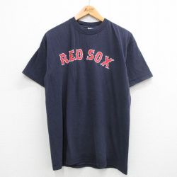 マジェスティック 00s 半袖Tシャツ ボストンレッドソックス ネイビー L | 古着