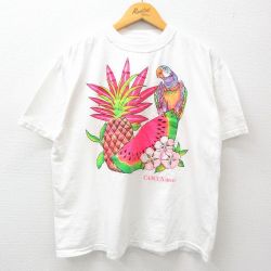 90s 半袖Tシャツ スイカ ホワイト XL | 古着
