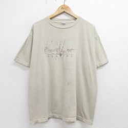 【50%OFF】00s 半袖Tシャツ キーウエスト フロリダ刺繍 ベージュ XL | 古着
