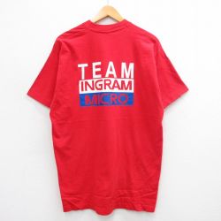 【50%OFF】フルーツオブザルーム 90s 半袖Tシャツ イングラムマイクロ レッド XL | 古着