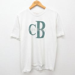 L★古着 ヘインズ Hanes 半袖 ビンテージ Tシャツ メンズ 00年代 00s クリアウォータービーチ クルーネック 白 ホワイト 24jul10 中古