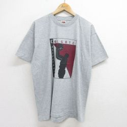 XL★古着 フルーツオブザルーム 半袖 ビンテージ Tシャツ メンズ 90年代 90s バスケ クルーネック グレー 霜降り 24jul12 中古